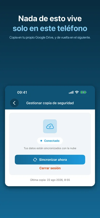 Copia de seguridad en el propio Google Drive del usuario